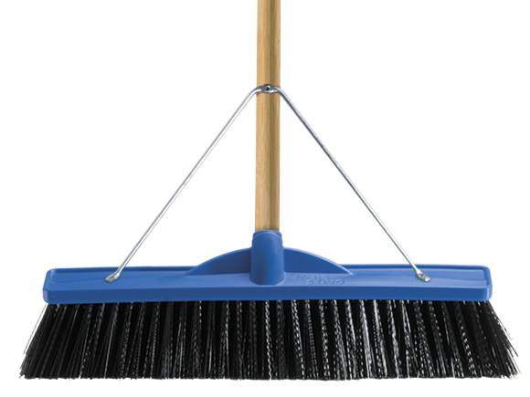 450mm Extra Stiff Poly Broom Complete