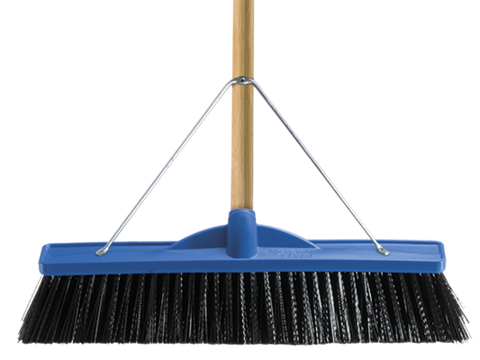 450mm Extra Stiff Poly Broom Complete