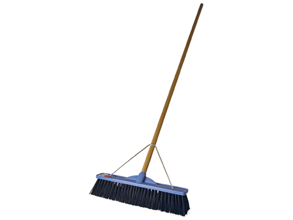 450mm Extra Stiff Poly Broom Complete