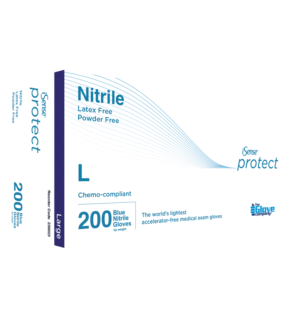 iSense Nitrile Blue Gloves