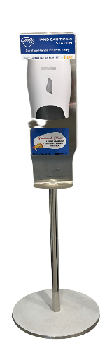 Metal Floor Stand With Refillable Manual Dispenser