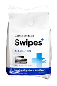 Swipes - 3-in1 Hand & Surface Sanitiser Wipes